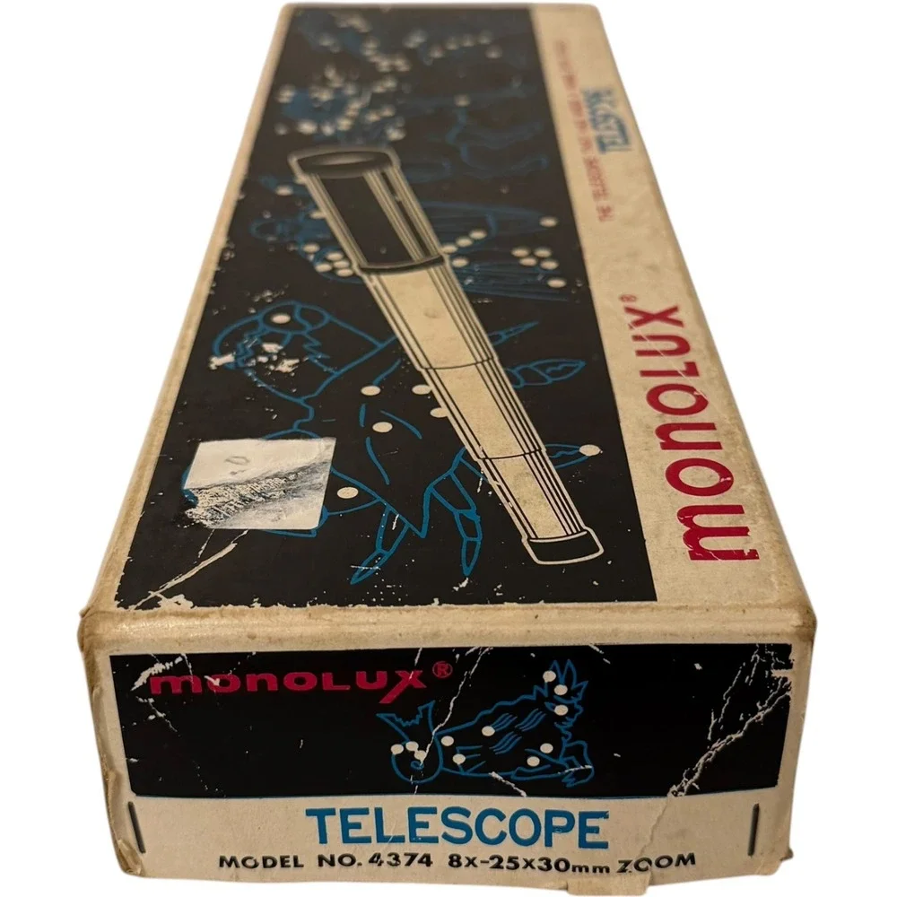Monolux 4374 Telescope 8x-25x30mm Zoom with Tripod and Case Vintage Japan Good - Picture 6 of 10
